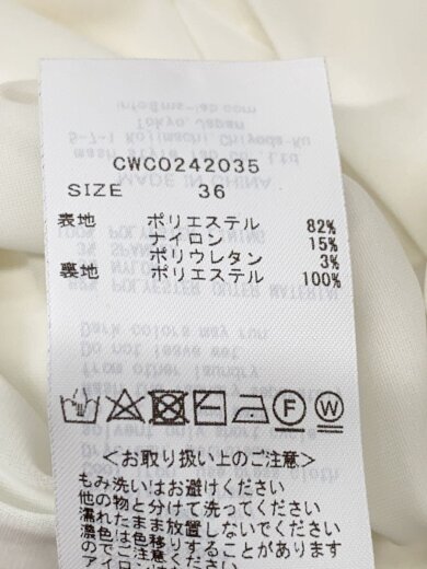 商品画像：半袖ワンピース/36/ポリエステル/WHT/CWC0242035// 4