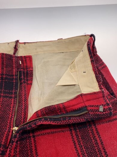 商品画像：スキーパンツ/ボトム/50s/--/ウール/RED/チェック/※脛部破れ有 3