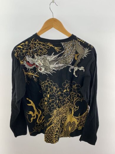 商品画像：長袖Tシャツ/L/コットン/BLK 2