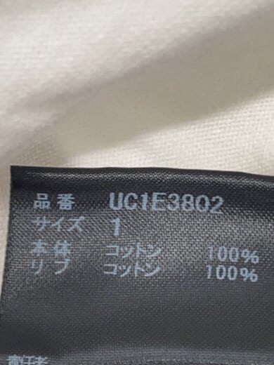 商品画像：Tシャツ/1/コットン/WHT/プリント/uc1e3802 4