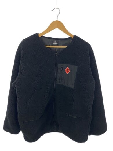 商品画像：J.LEAGUE Official Goods/フリースジャケット/L/ポリエステル/BLK/無地 1