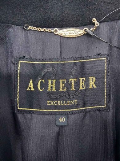 商品画像：ACHETER/ダブルチェスターコート/40/ウール/BLK 3