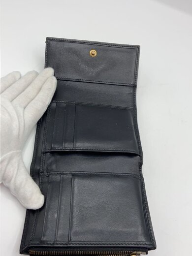 商品画像：3つ折り財布_GGマーモント/レザー/BLK/レディース 4