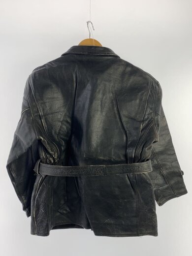 商品画像：GOLDENSTAR/ファイヤーマンコート/消防団/50s/XL/レザー/BLK 2