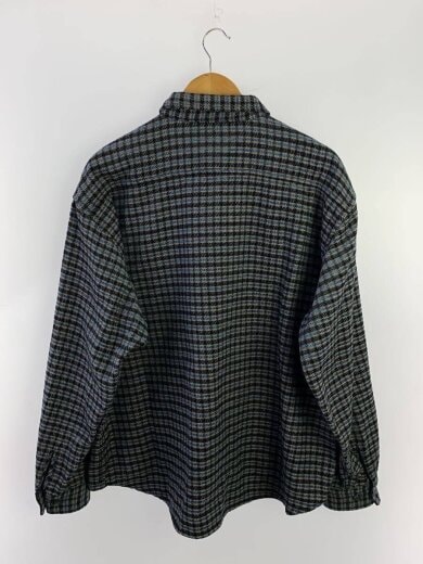 商品画像：長袖シャツ/L/ポリエステル/BLU/チェック/101244014002 2