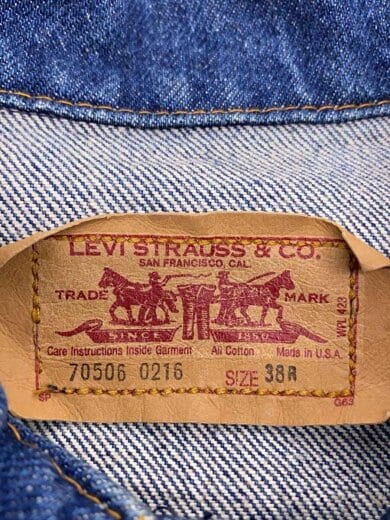 商品画像：90s/USA製/ボタン裏743/Gジャン/38/デニム/IDG/70506-0216 3