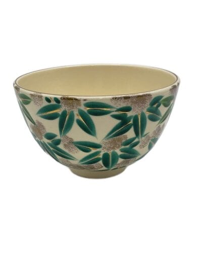 商品画像：清水焼/京焼/川添寿楽/色絵金彩笹/茶道具/GRN 1
