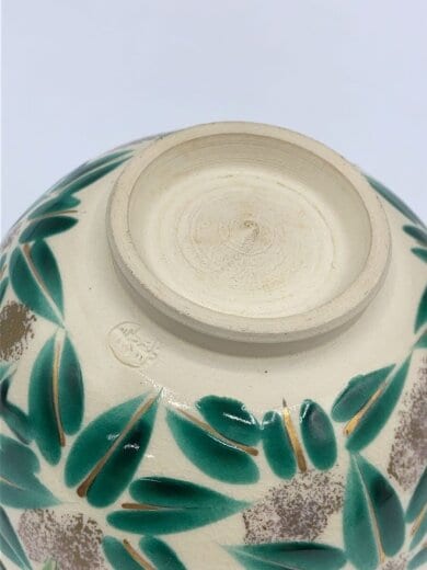 商品画像：清水焼/京焼/川添寿楽/色絵金彩笹/茶道具/GRN 5