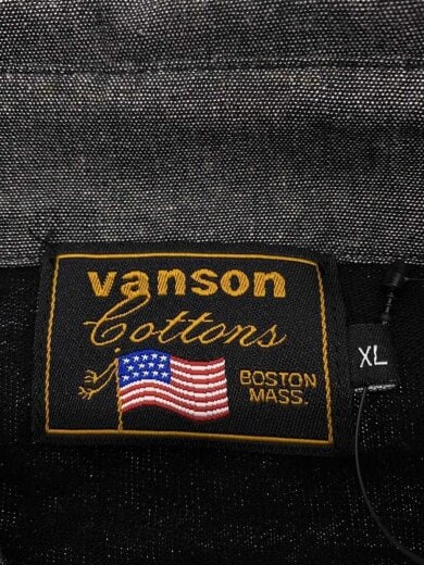 商品画像：ワークシャツ/XL/コットン/BLK/ストライプ 3