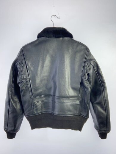 商品画像：フライトジャケット/38/山羊革/BLK/BR80123 2