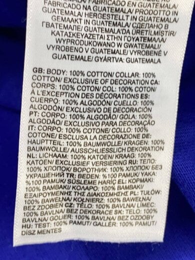 商品画像：Tシャツ/M/コットン/BLU/プリント 5