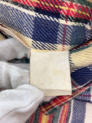 商品画像：ネルシャツ/70-80s/USA製/M/コットン/CRM/チェック// 5