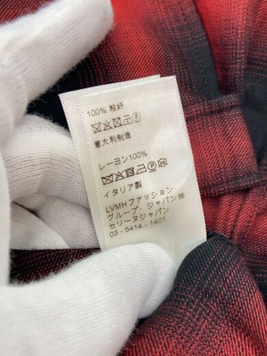 商品画像：長袖シャツ/--/レーヨン/RED/オンブレCK/2C027054D 6