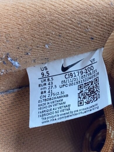 商品画像：AIR FORCE 1 07 WB/エアフォース/キャメル/CJ9179-200/27.5cm/CML 5