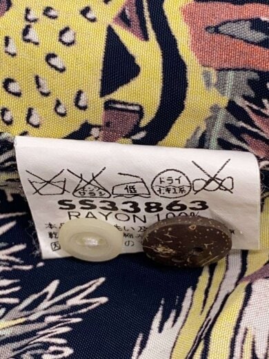 商品画像：アロハシャツ/L/レーヨン/BLK/総柄/M32866// 5