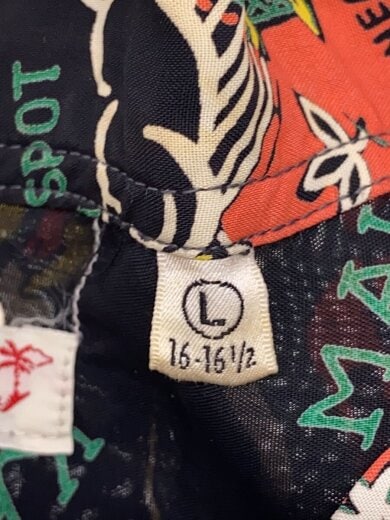 商品画像：アロハシャツ/XL/レーヨン/BLK/総柄/M33863// 4