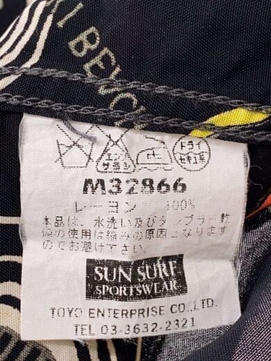 商品画像：アロハシャツ/XL/レーヨン/BLK/総柄/M33863// 5