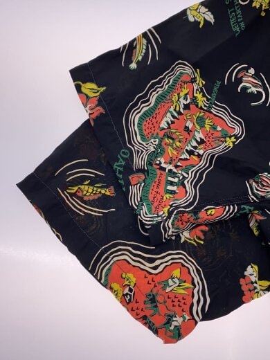 商品画像：アロハシャツ/XL/レーヨン/BLK/総柄/M33863// 6