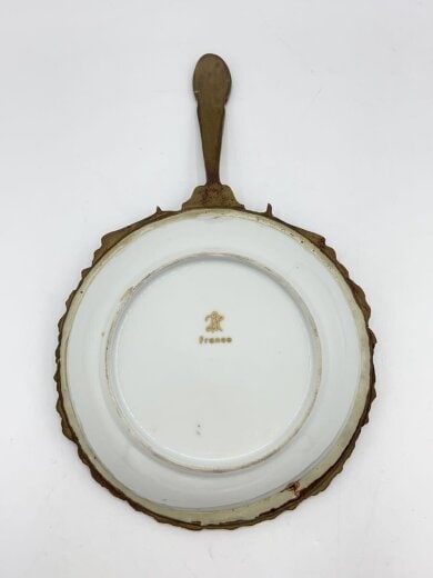 商品画像：リモージュ？/飾り皿/アクセサリートレイ/持ち手付/WHT 6