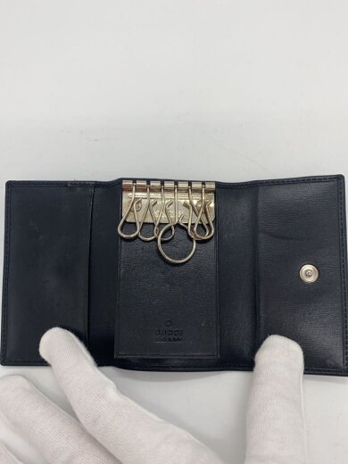 商品画像：キーケース/レザー/BLK/無地/メンズ 4