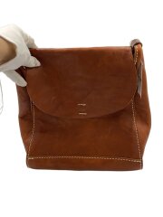 ショルダーバッグ/レザー/BRW