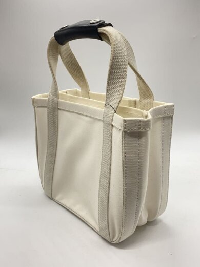 商品画像：ハンドバッグ/キャンバス/WHT/無地 2