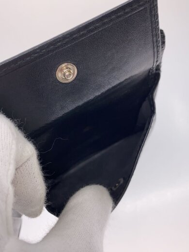 画像：GUCCI2つ折り財布/レザー/BLK/メンズ//5