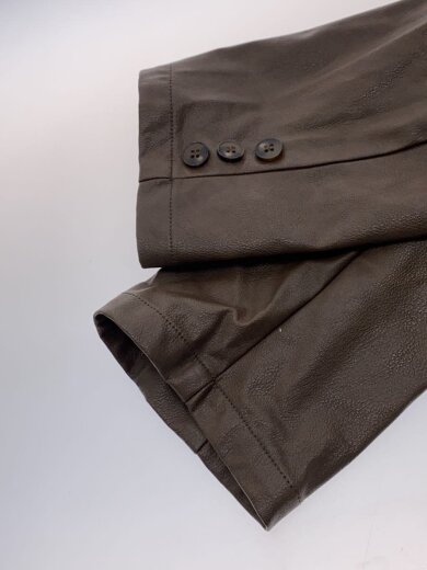 商品画像：テーラードジャケット/FREE/フェイクレザー/BRW/LAKAS-137 5