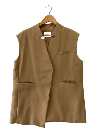 商品画像：ベスト/S/ポリエステル/BEG/無地/02110551234 1