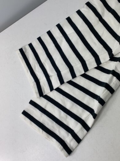 商品画像：長袖カットソー/FREE/コットン/WHT/ボーダー 4