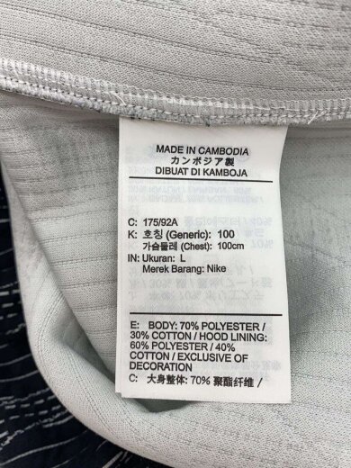 商品画像：パーカー/L/ポリエステル/BLK/DV4450-010 4