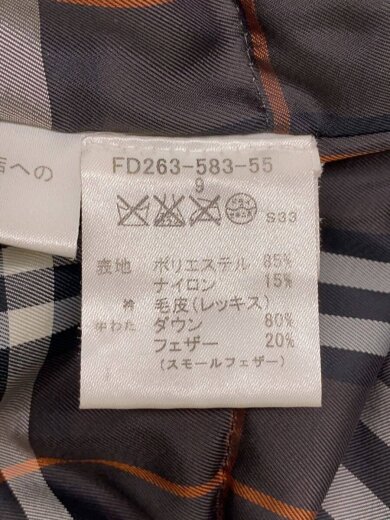 商品画像：ダウンジャケット/9/ポリエステル/BRW/FD263-583-55 4