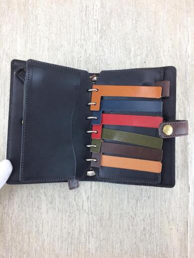 画像：その他ブランドAcru/手帳カバー/レザー/BLK/無地/アクリュ/アジェンダカバー4