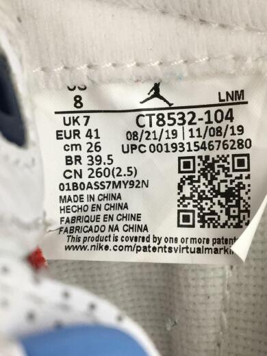 画像：NIKEAIR JORDAN 3 RETRO/エアジョーダン3 レトロ/ホワイト/CT8532-104/US8/WHT5