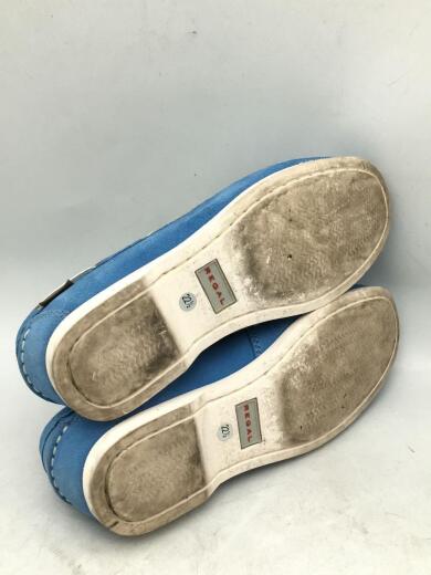 画像：REGALリーガル/デッキシューズ/22.5cm/水色/ライトブルー×ホワイトステッチ/FH315