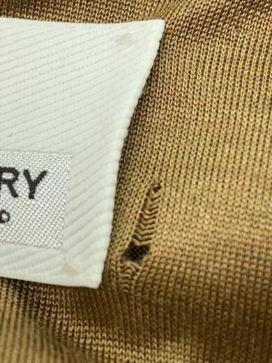 画像：BURBERRYバーバリー/シルクニット長袖シャツ/38サイズ/ウォームキャメル/45580508