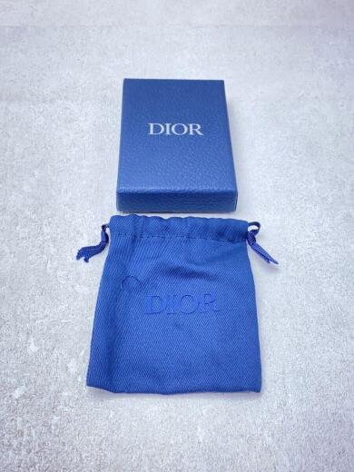 画像：Christian Diorオブリークロゴ/ネックレス/サイドラインストーン/シルバー/トップ有6