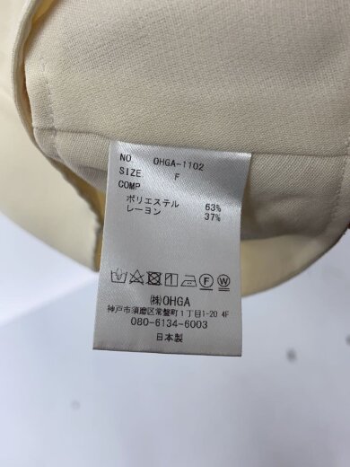 画像：OHGA長袖ブラウス/FREE/ポリエステル/BEG/OHGA-11024