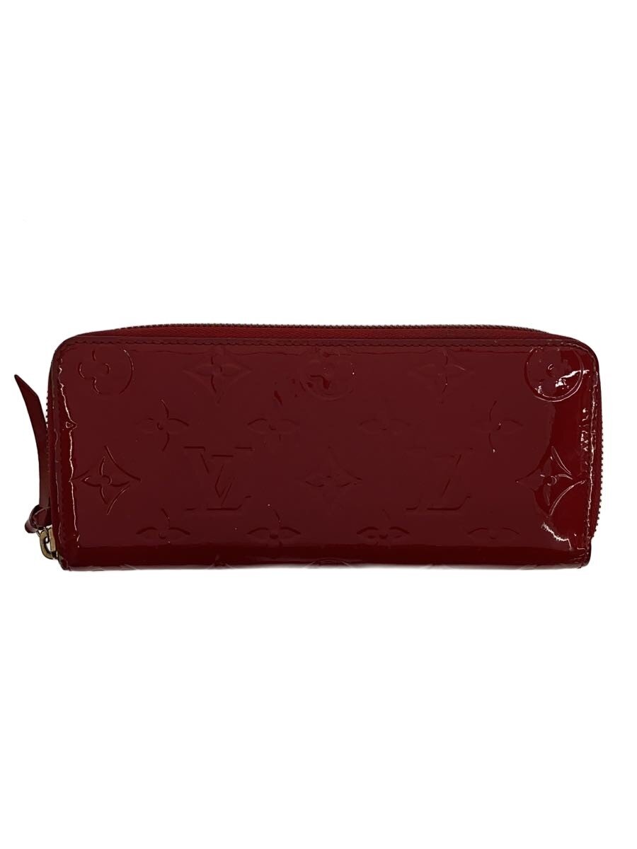 LOUIS VUITTON / ジッピー・ウォレット_モノグラム・ヴェルニ/エナメル/RED/総柄/レディース