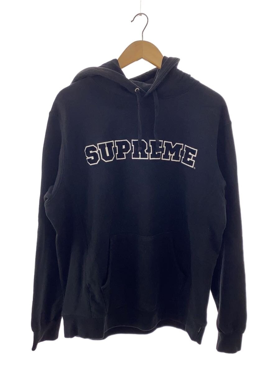 Supreme / Cord Collegiate Logo Hooded/パーカー/L/コットン/BLK