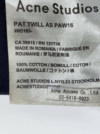 商品画像：PAT TWILL AS./ボトム/50/コットン/BLU/20O163 6