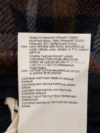 商品画像：ウールチェックロングパンツ/44/ウール/マルチカラー/PUMU0011Y0 S49328 6