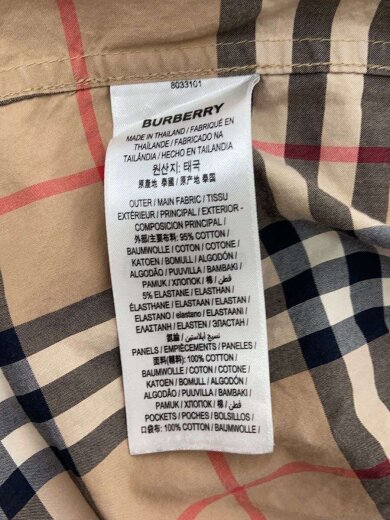 商品画像：20AW/LOGO PRINT PATCHWORK CHECK長袖シャツ/M/コットン/CML/チェック/80331 4