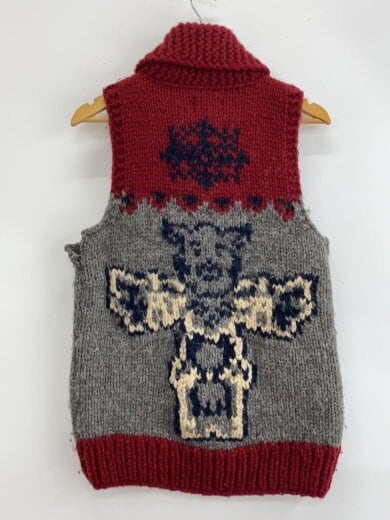 商品画像：×KANATA/カウチンベスト/ウール/GRY/68331// 2