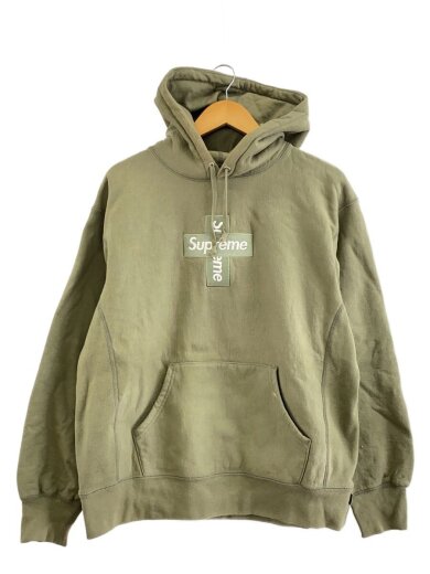 商品画像：20AW/CROSS BOX LOGO HOODED SWEATSHIRT/パーカー/M/コットン/KHK// 1