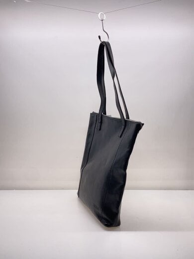 商品画像：HARVEST/薄マチ縦型トートバッグ/レザー/BLK 2