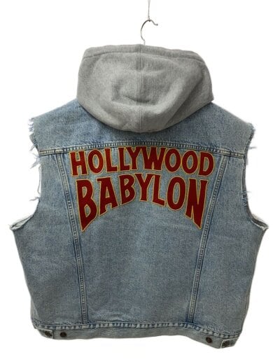 商品画像：22SS/Hollywood Babylon Denim Hoodie Vest/ベスト/52/デニム/IDG// 2