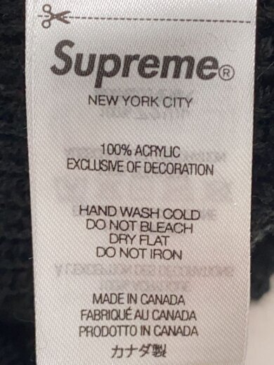 商品画像：ニットキャップ/--/アクリル/BLK/無地/メンズ 4