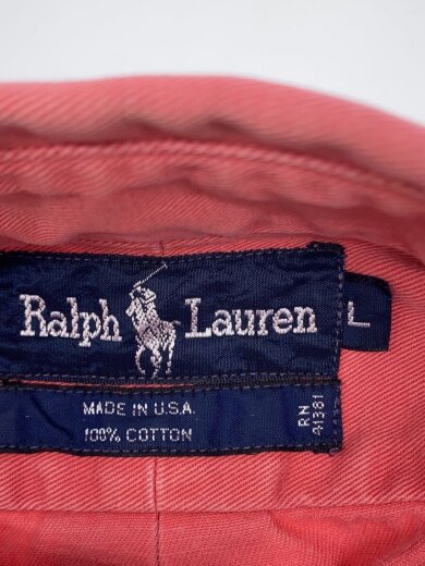 商品画像：長袖シャツ/L/コットン/PNK/無地 3