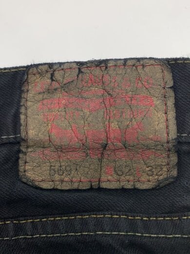 商品画像：569/後染め/ルーズフィットストレートパンツ/32/コットン/BLK 4